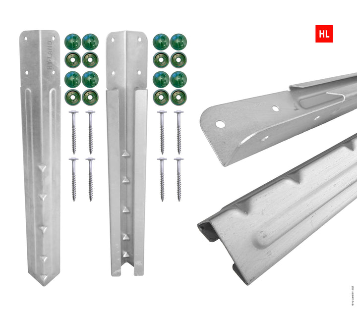 Professional post ground anchors (2x)